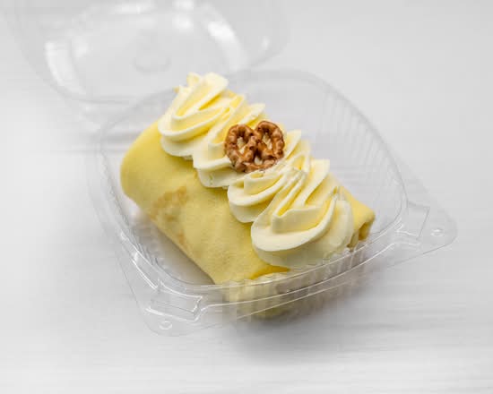 Rouleau de crêpes au taro et boba / 芋泥啵啵千层卷